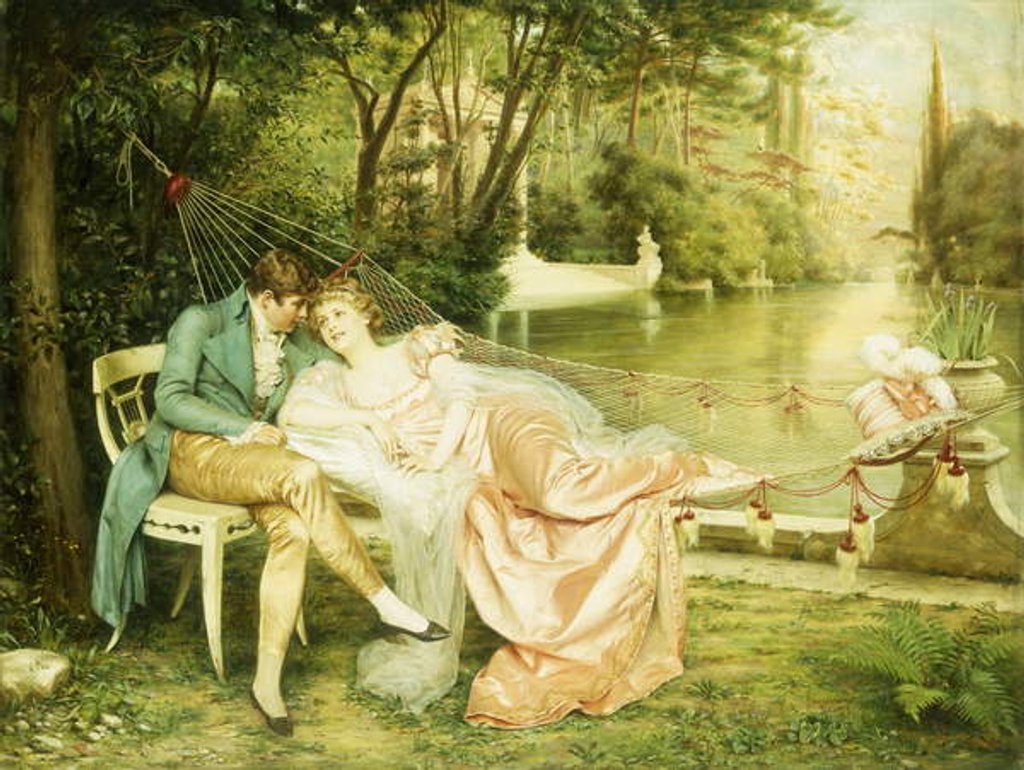 Detail of Flirtation by Joseph Frederick Charles Soulacroix