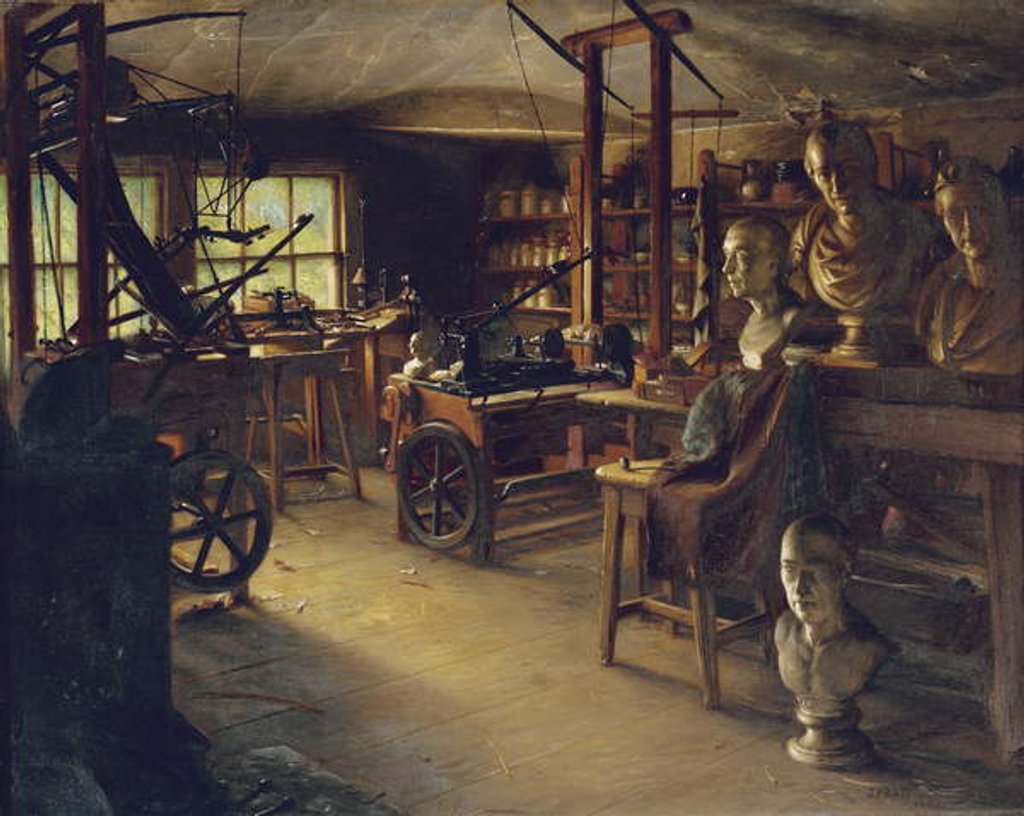Detail of James Watt's Workshop, 1889 by Jonathan Pratt