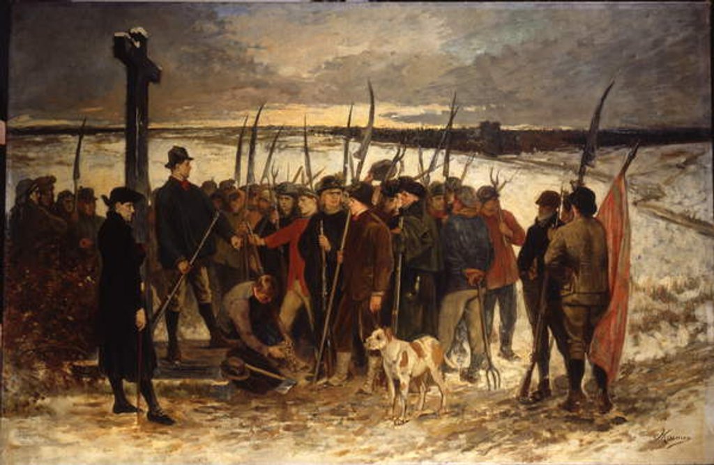 Detail of La Guerre des Paysans, c.1875 by Constantin Emile Meunier