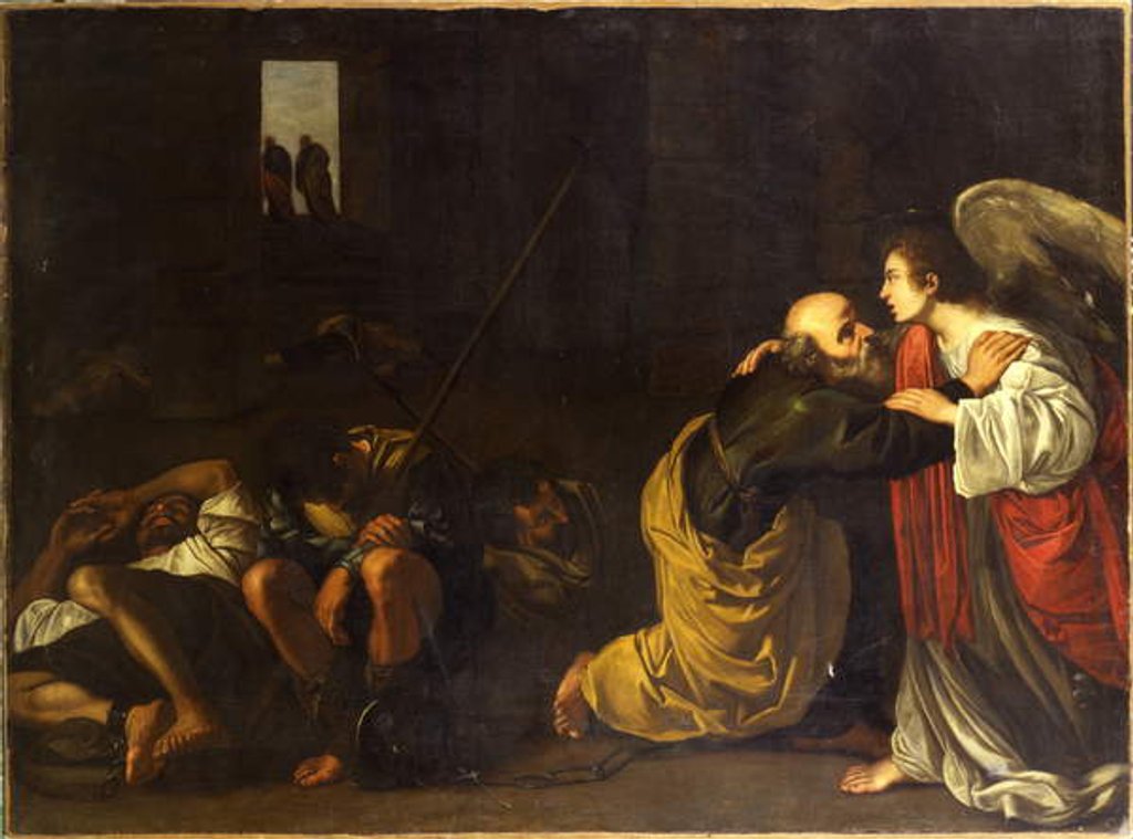 Detail of The Deliverance of St. Peter by Orazio (circle of) Gentileschi