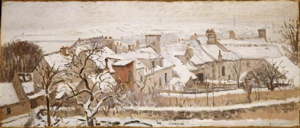 Detail of The Four Seasons: Winter, 1872 by Camille Pissarro