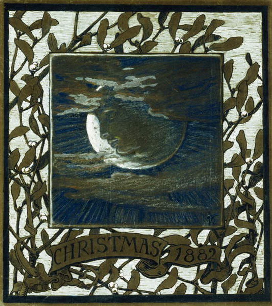 Detail of Luna, Christmas, 1882, 1882 by Elihu Vedder