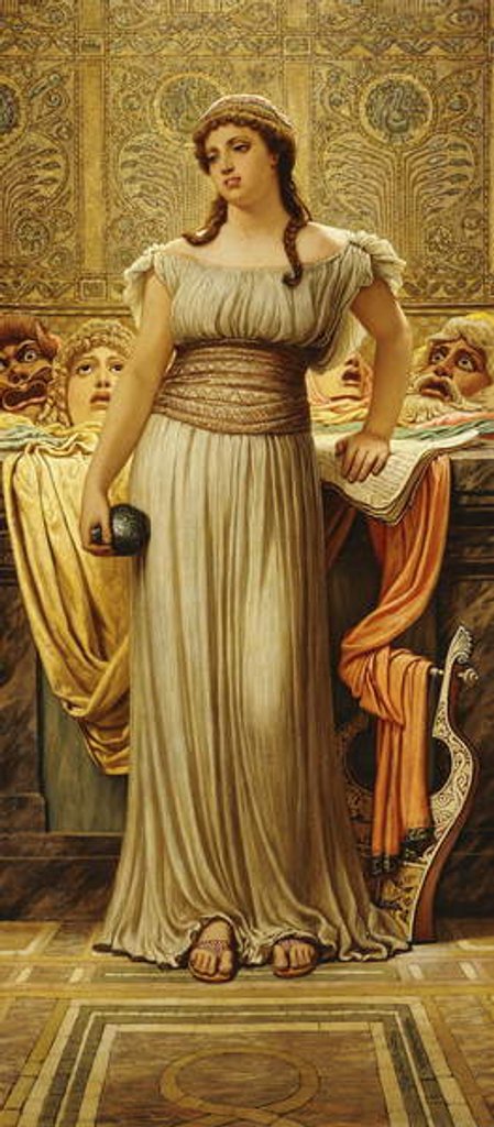 Detail of The Greek Actor's Daughter, 1875 by Elihu Vedder