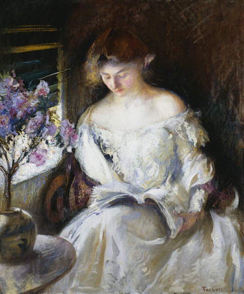 Detail of Girl Reading, 1902 by Edmund Charles Tarbell