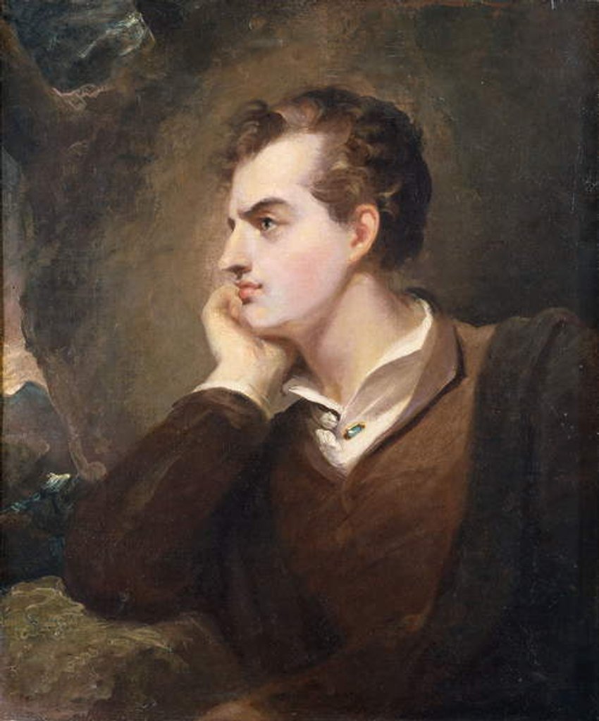 Detail of Lord Byron by Thomas Sully
