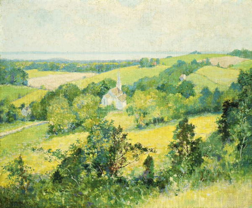 Detail of New England Hills, 1901 by Robert William Vonnoh