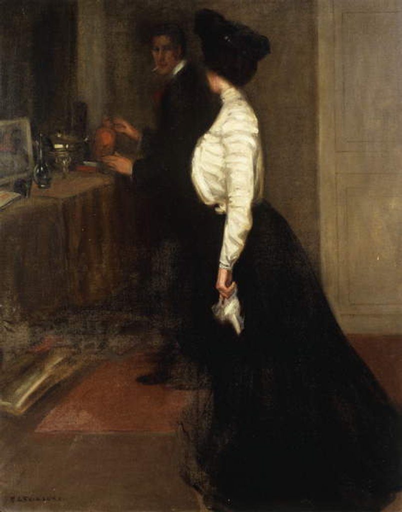 Detail of Nasturtiums, by Frederick Carl Frieseke