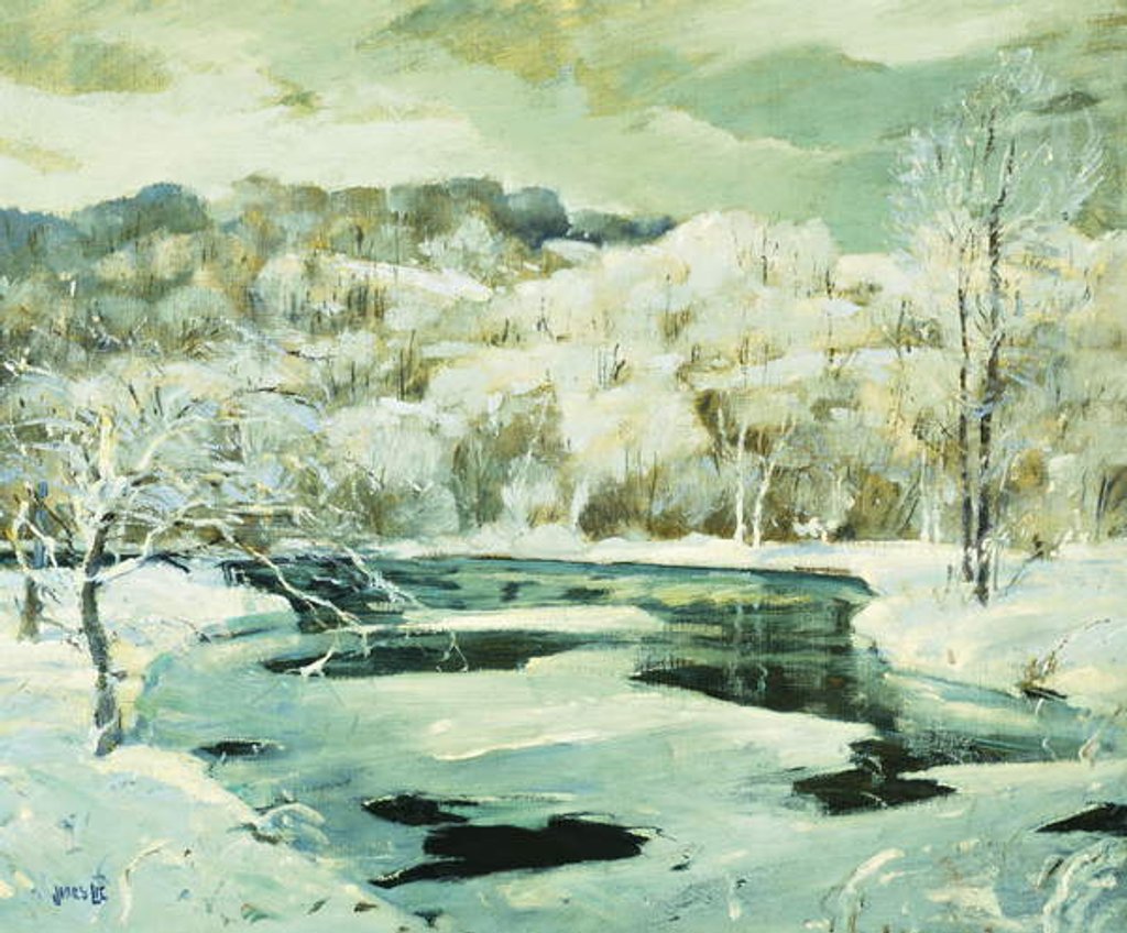 Detail of Frosted Trees by Jonas Lie