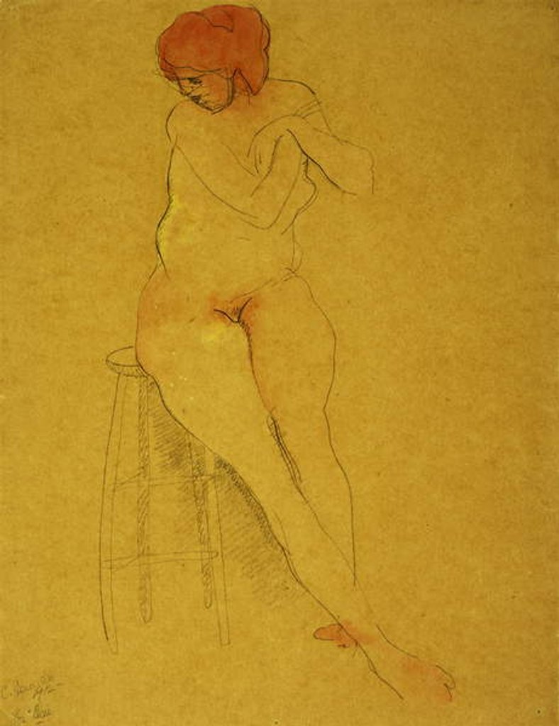 Detail of Seated Nude, 1912 by Charles Demuth