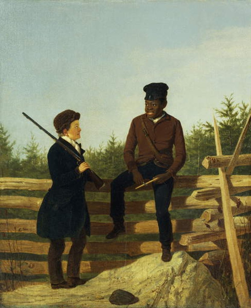 Detail of Which Way Shall We Go? James Goodwyn Clonney, 1850 by James Goodwin Clonney