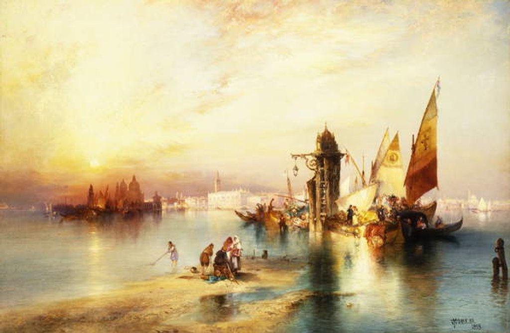 Detail of Venice by Thomas Moran