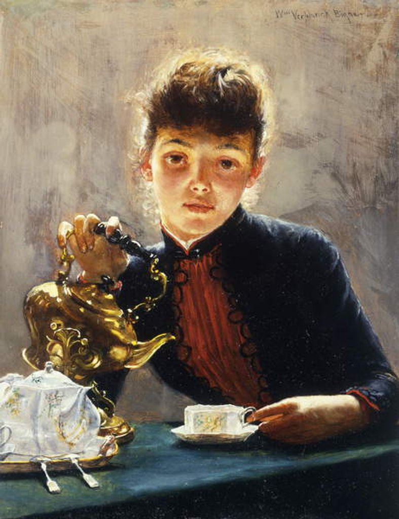 Detail of A Cup of Tea by William Verplanck Birney