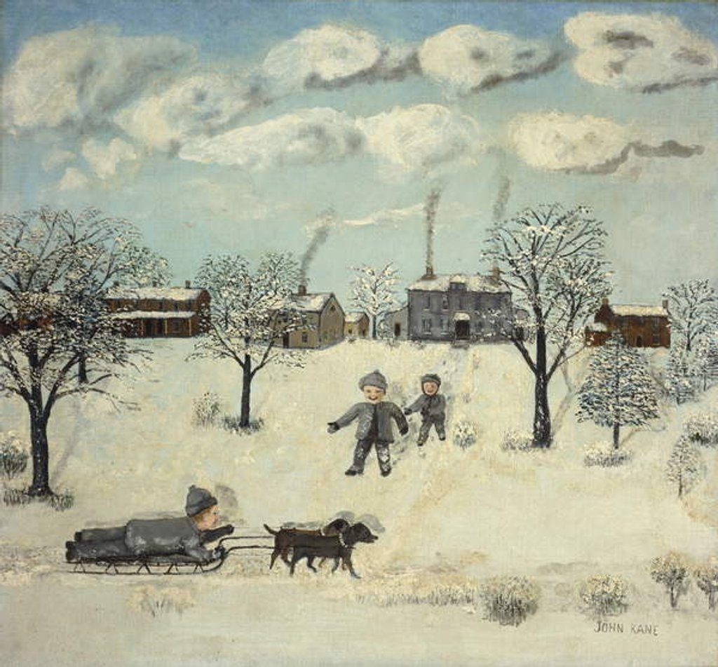 Detail of Winter, by John Kane