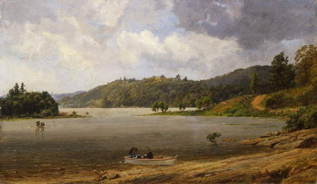Detail of On the Wawayanda Lake, New Jersey, 1873 by Jasper Francis Cropsey