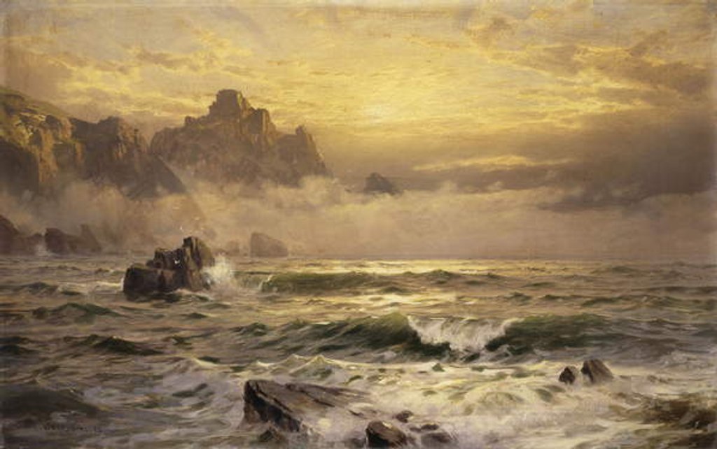 Detail of Mornings Mist, Guernsey, 1898 by William Trost Richards