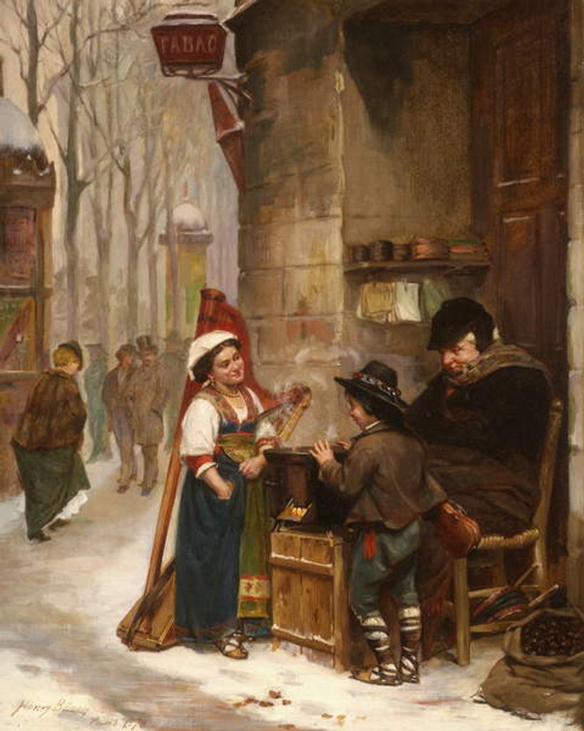 Detail of The Chestnut Vendor, 1870 by Henry Bacon