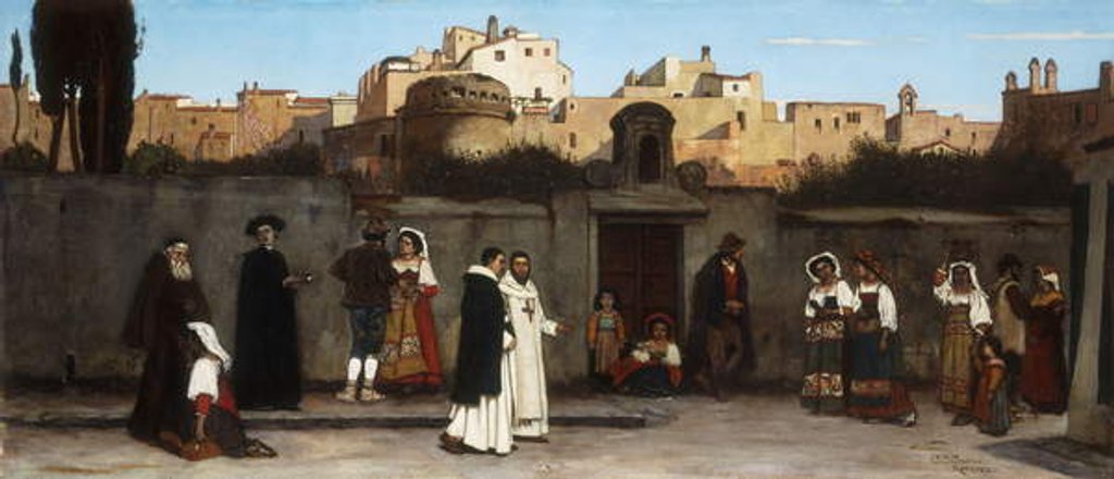 Detail of Roman Street Scene, 1872 by Charles Caryl Coleman