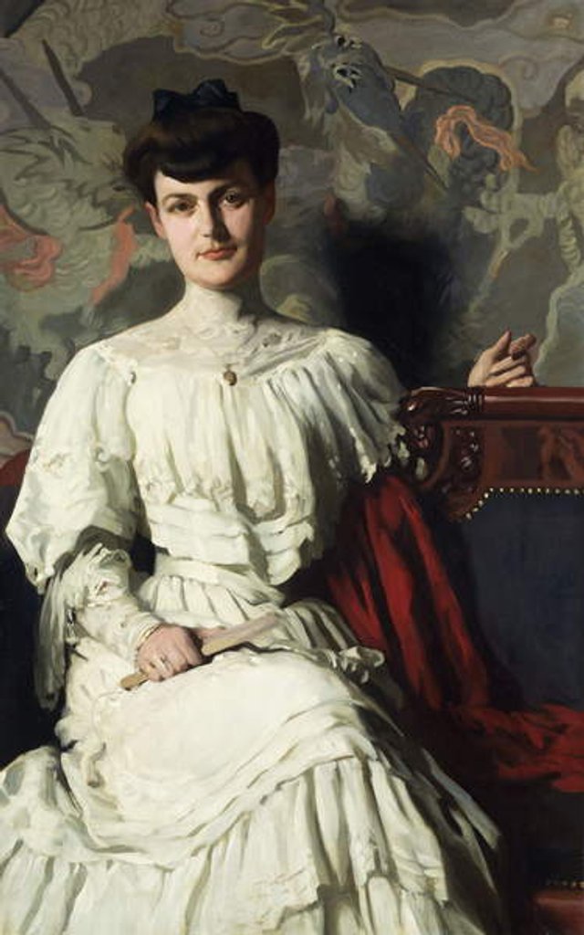 Detail of Portrait of Marthe Hientz, c. 1906 by Thomas Pollock Anschutz