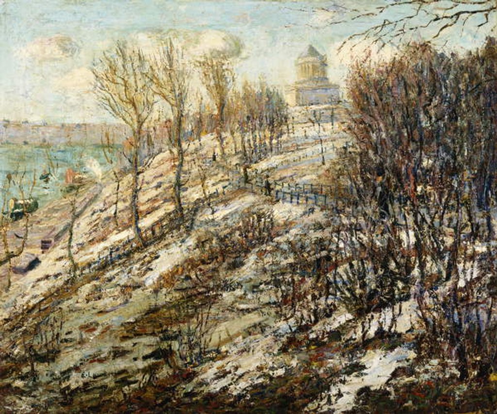 Detail of Grant's Tomb, by Ernest Lawson