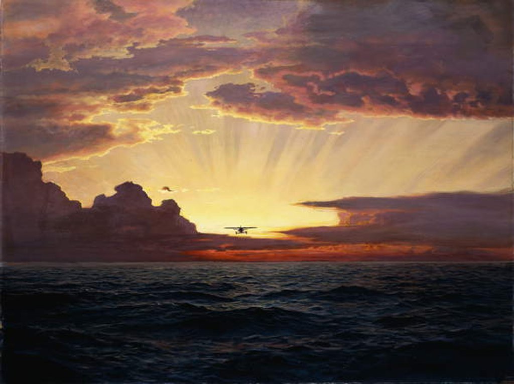 Detail of A Dawn Flight, by Frederick Judd Waugh