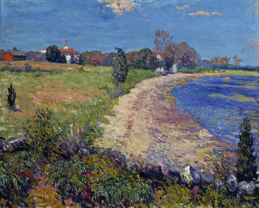 Detail of Curving Beach, New England, by William James Glackens