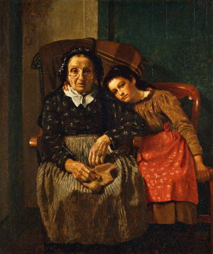 Detail of Grandmother's Favorite by John George Brown