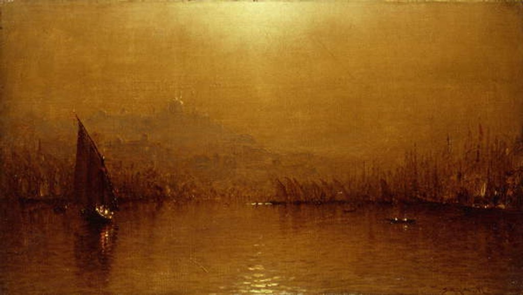 Detail of The Golden Horn by Sanford Robinson Gifford
