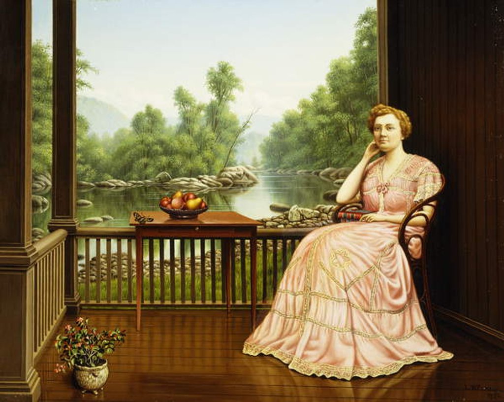 Detail of Afternoon Idyll, 1920 by Levi Wells Prentice