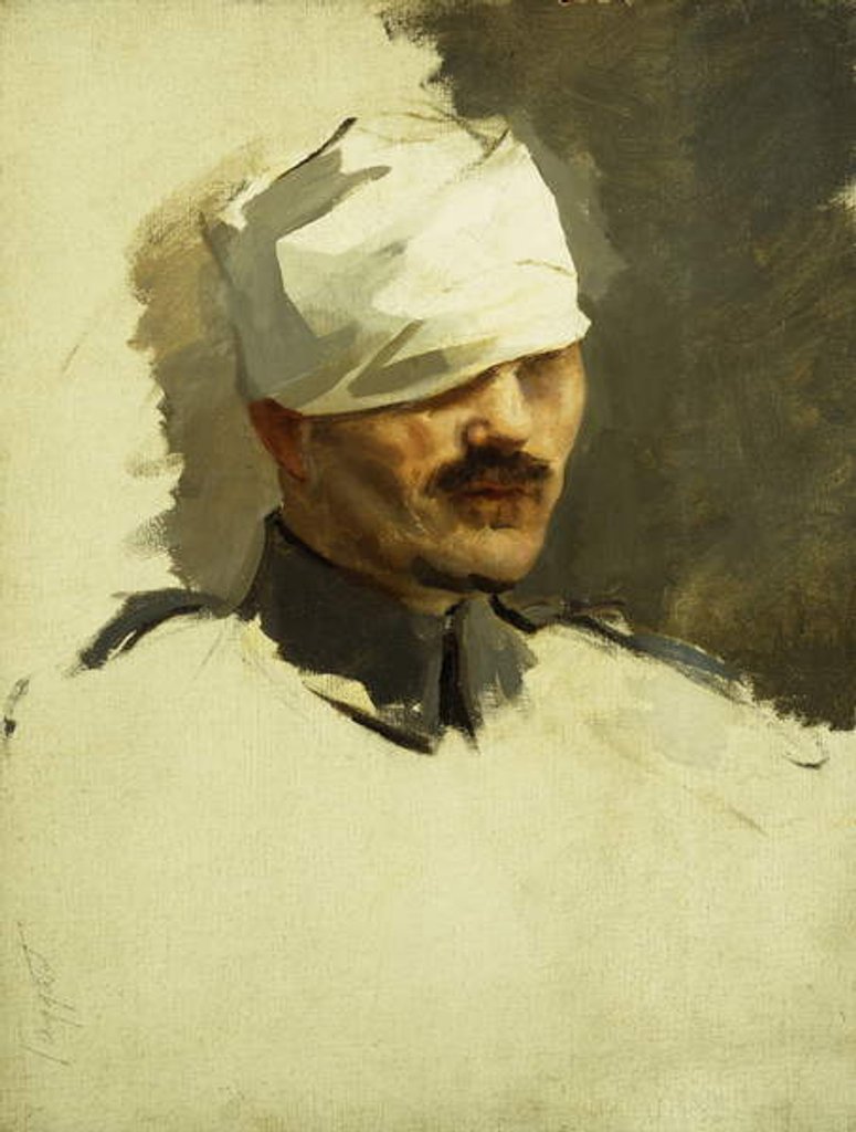 Detail of Lieutenant Jean Julien Lemordant, c. 1918 by Cecilia Beaux