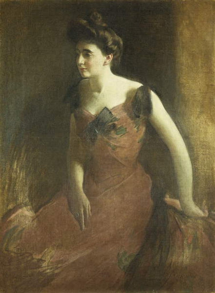 Detail of Woman in a Red Dress, 1900 by John White Alexander