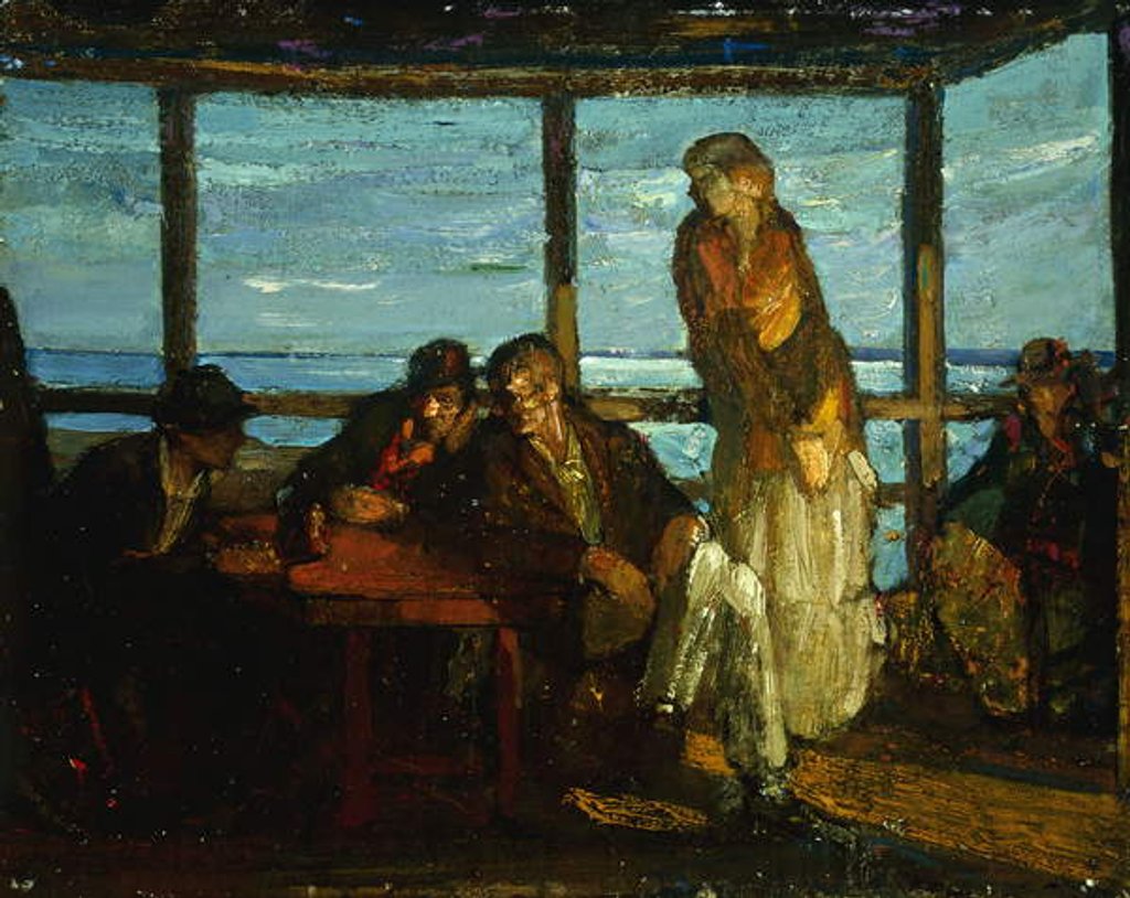 Detail of A Porch, Provincetown, c.1930-35 by Richard Emil Miller