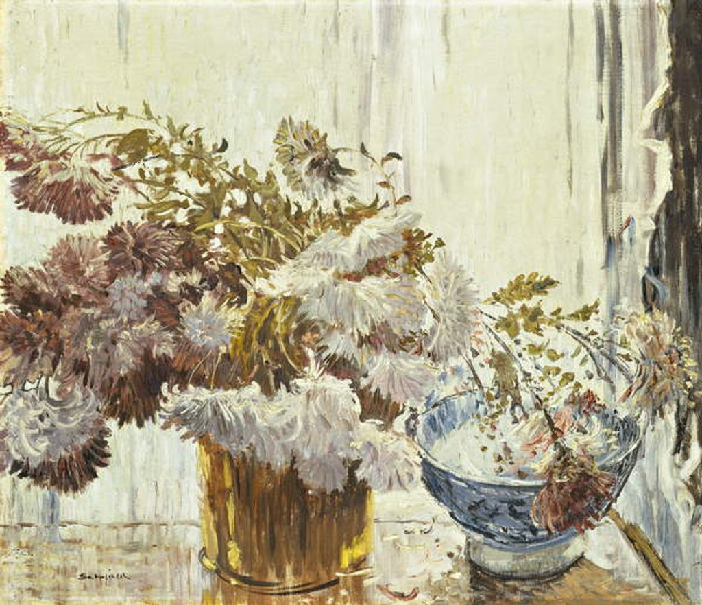 Detail of Chrysanthemums, by Walter Elmer Schofield