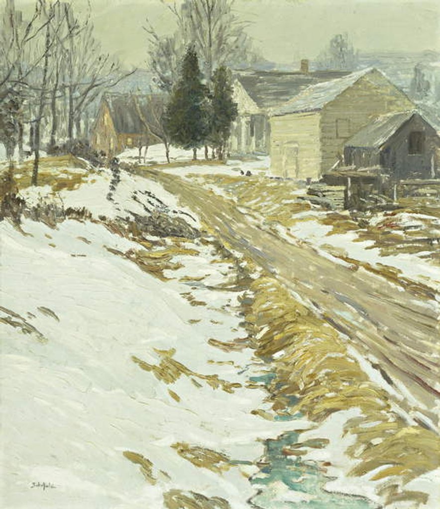 Detail of Frosty Morning by Walter Elmer Schofield