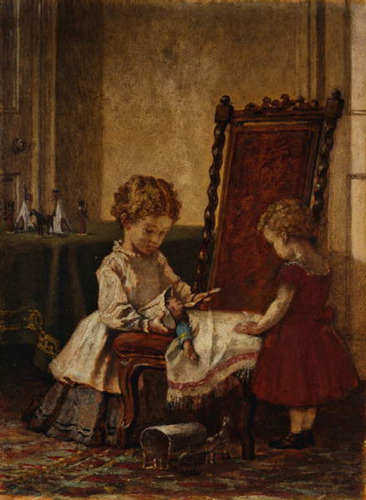 Detail of Playing Field Hospital by William Morris Hunt