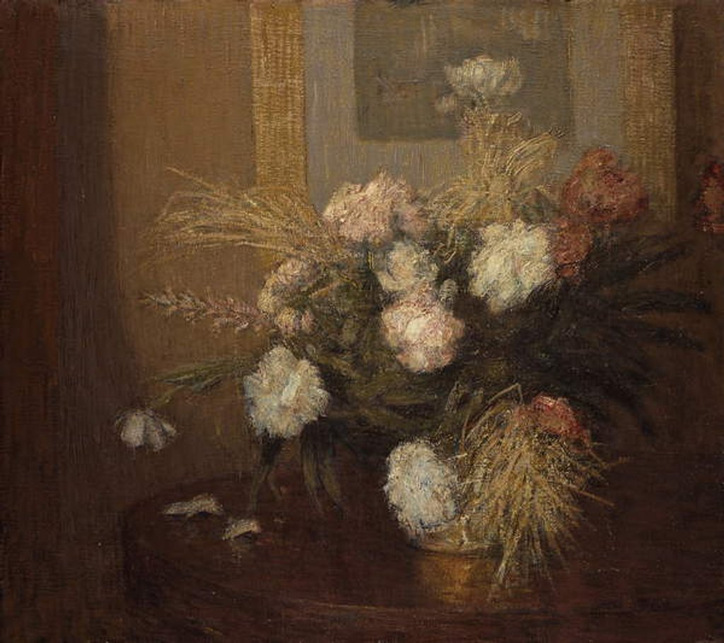 Detail of Peonies by Julian Alden Weir