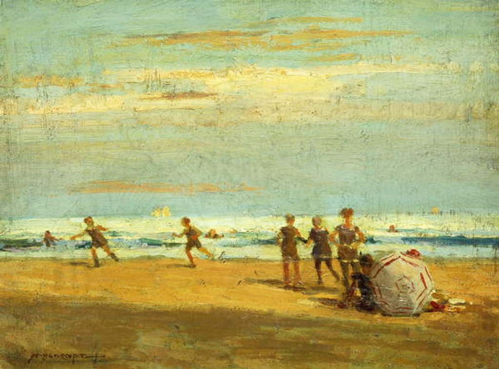 Detail of By the Seaside by Frederick John Mulhaupt