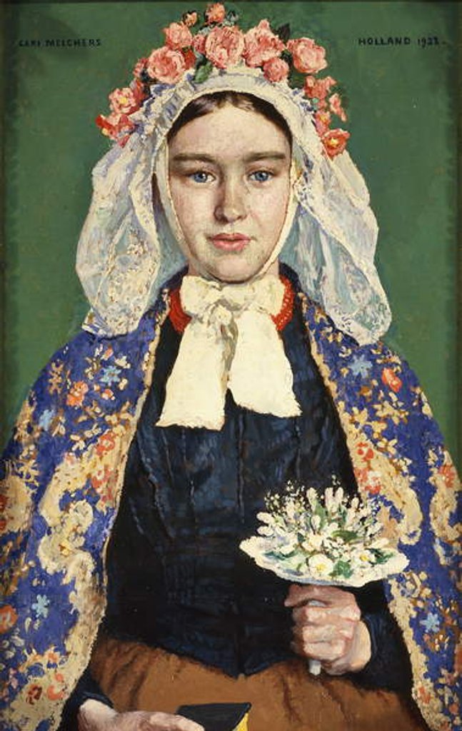 Detail of The Bride of Brabant, 1928 by Julius Gari Melchers