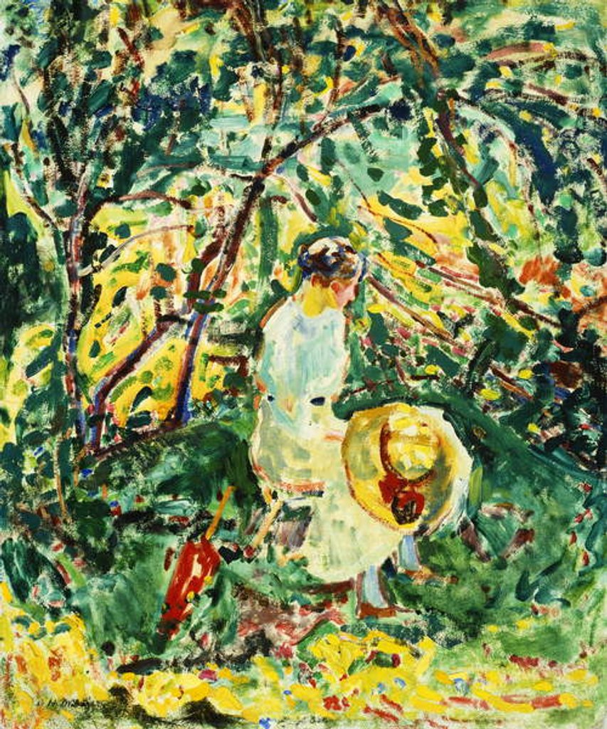 Detail of Woman in a Garden, c.1907 by Alfred Henry Maurer