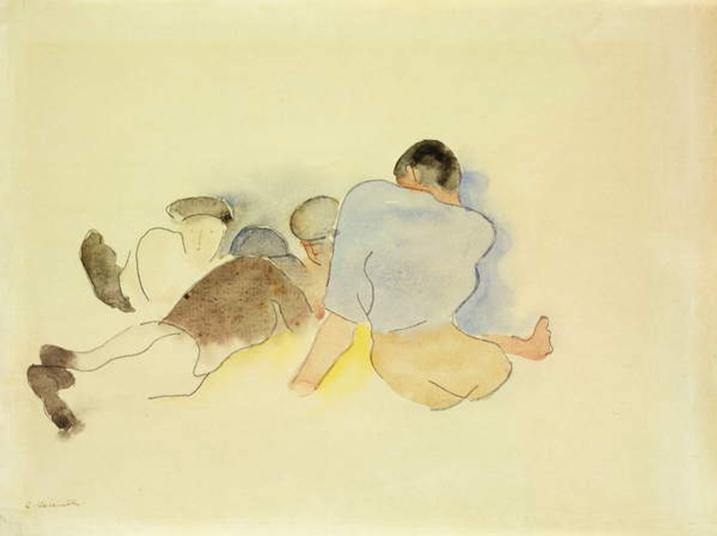 Detail of On the Beach by Charles Demuth