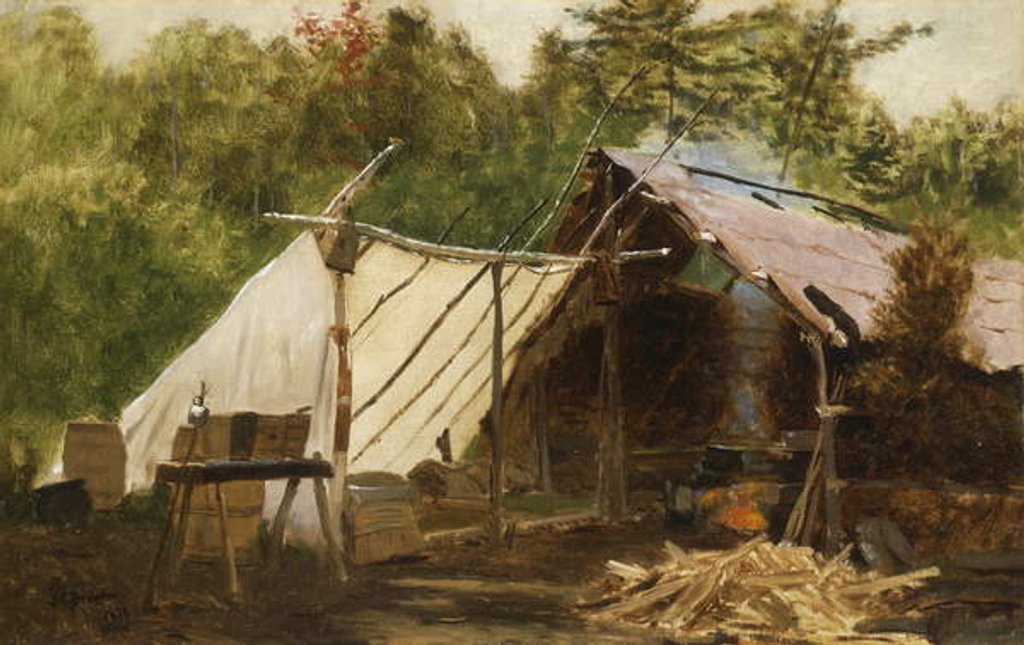 Detail of Camp in the Main Wood No, 1879 by John George Brown