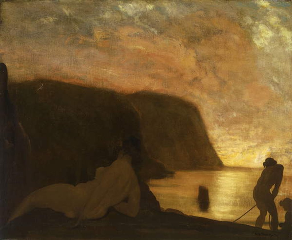 Detail of A Greater Morning by Arthur Bowen Davies