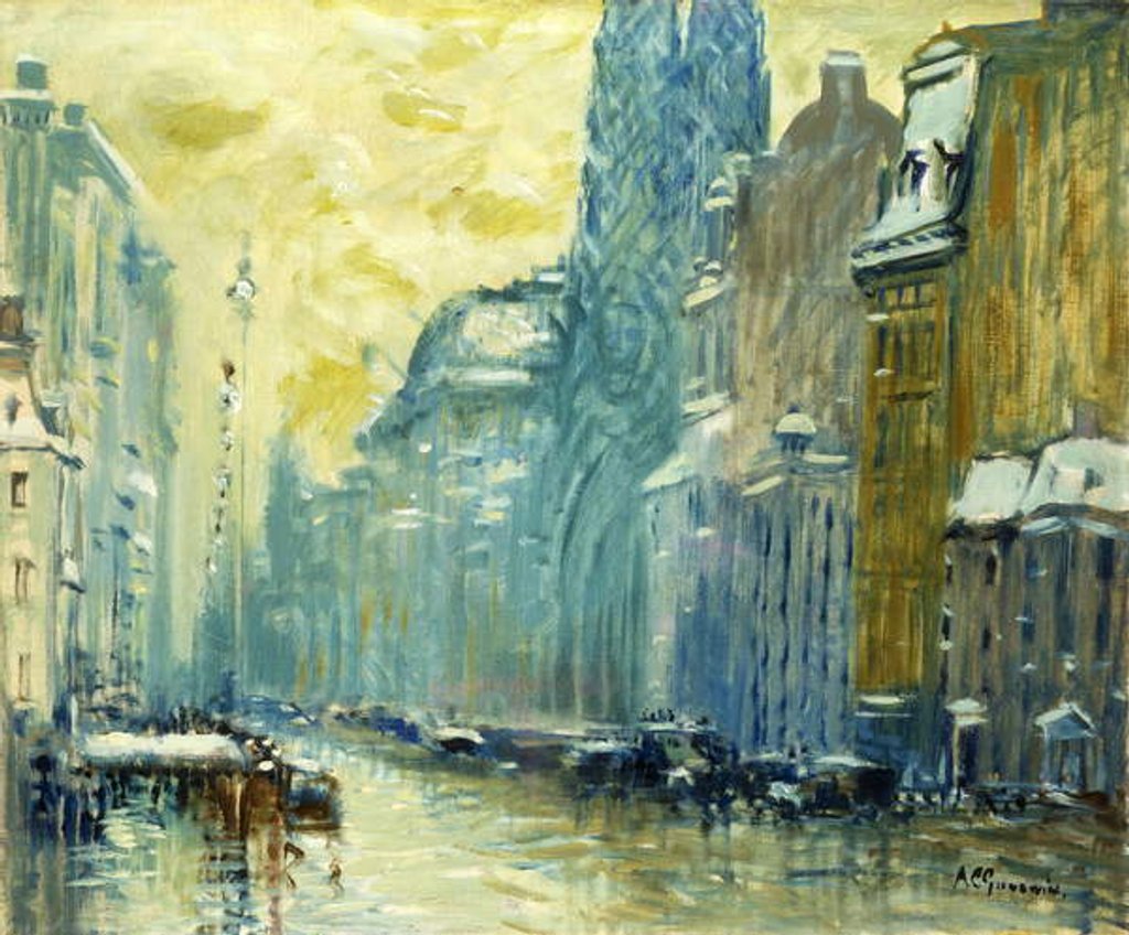 Detail of Fifth Avenue by Arthur Clifton Goodwin