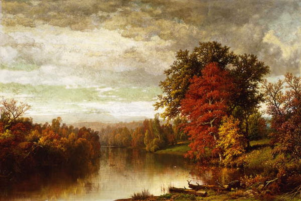 Detail of Colors of Fall by William Mason Brown