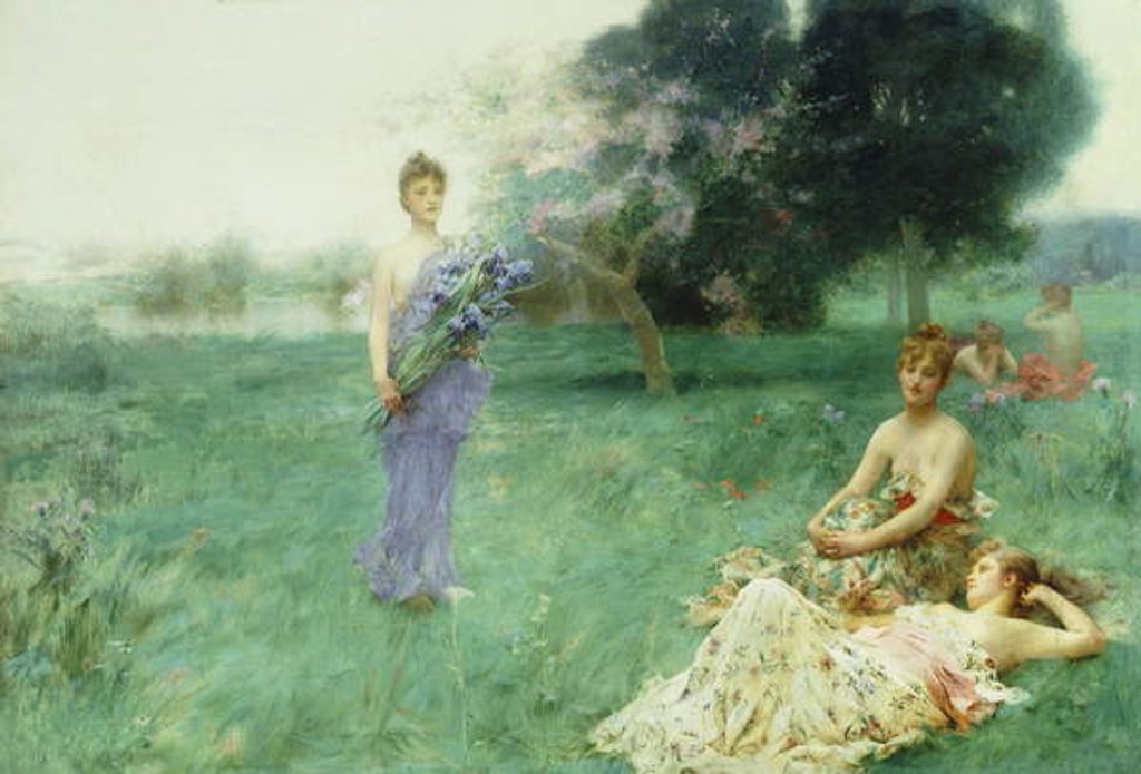 Detail of `Fleur De Luce' by Henry Siddons Mowbray