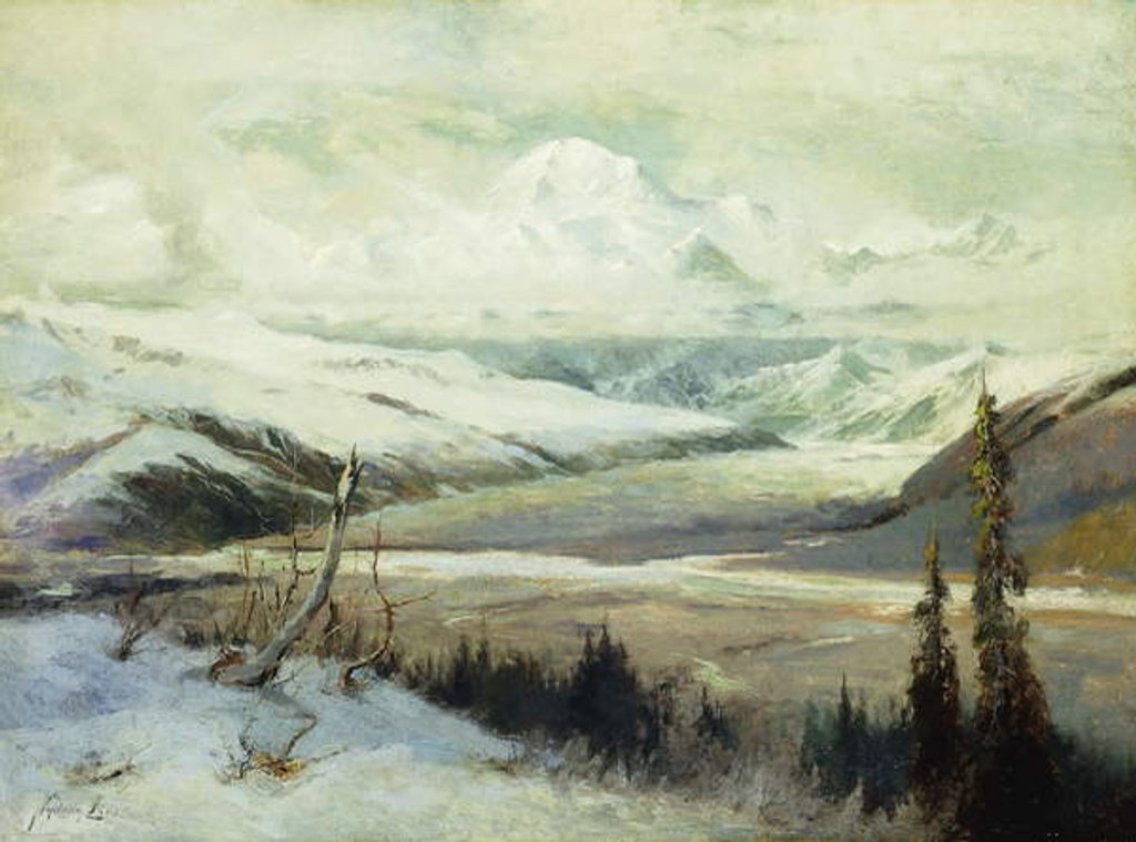 Detail of Mount Mckinley by Sidney Laurence