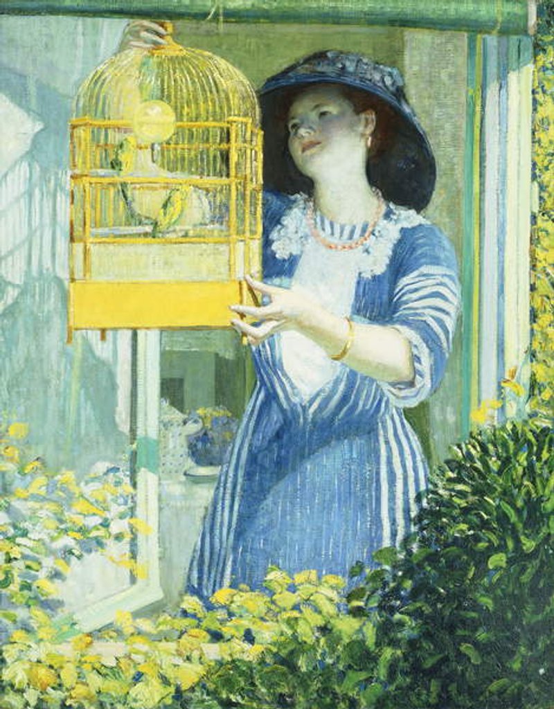 Detail of The Open Window by Frederick Carl Frieseke