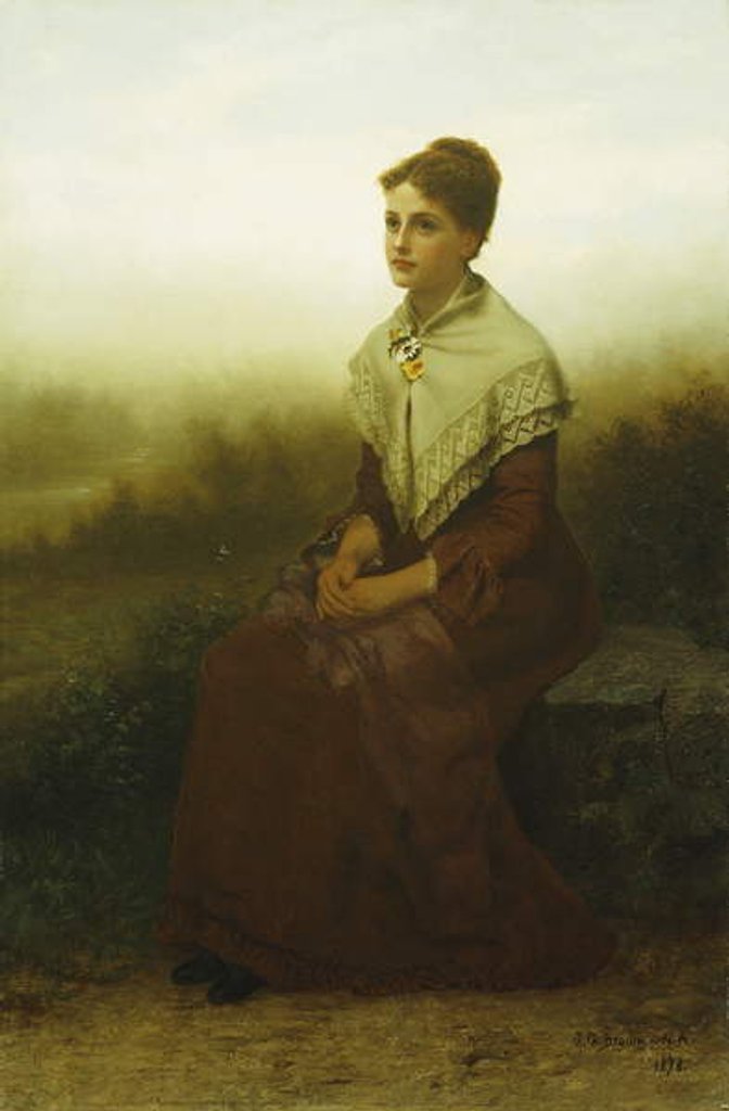 Detail of Reverie, 1878 by John George Brown