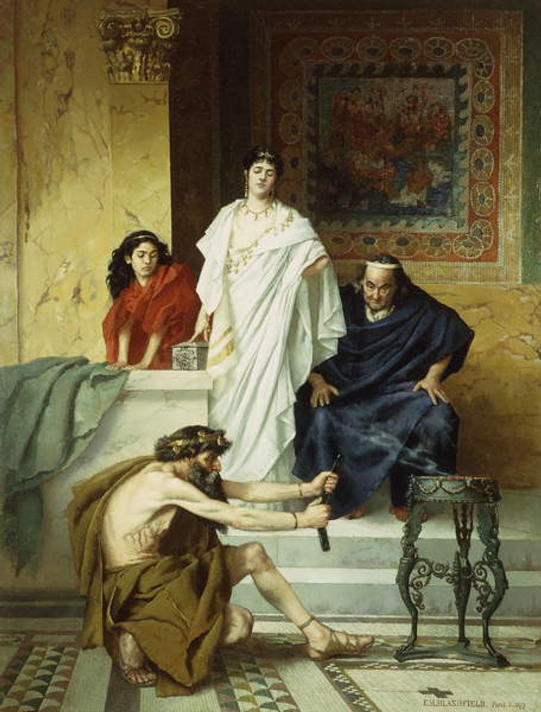 Detail of Preparing for a Sacrifice, 1877 by Edwin Howland Blashfield