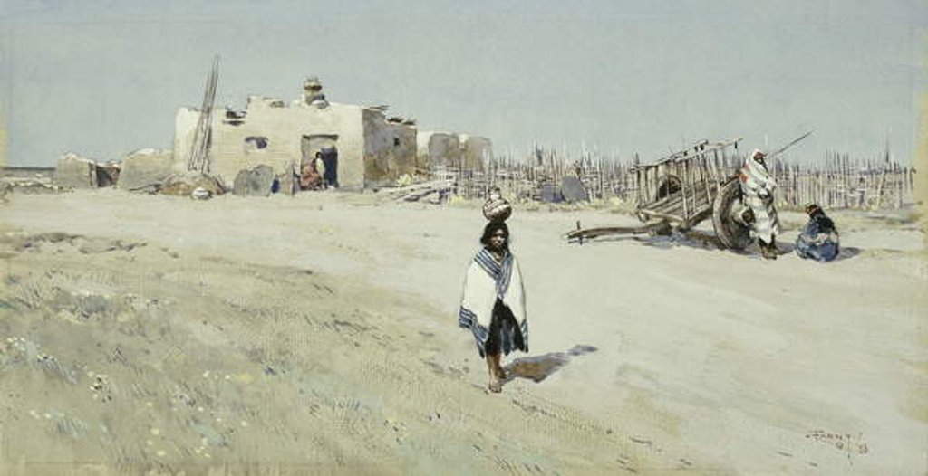 Detail of The Water Carriers, 1888 by Henry Francois Farny