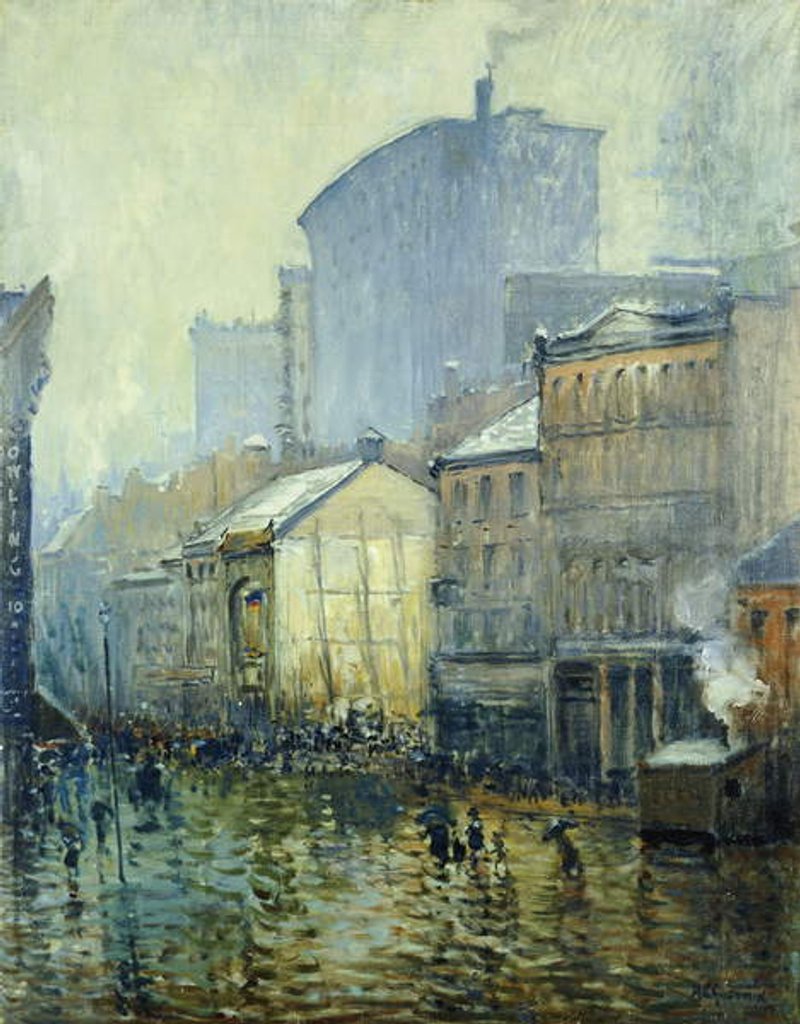 Detail of Lower Manhattan by Arthur Clifton Goodwin